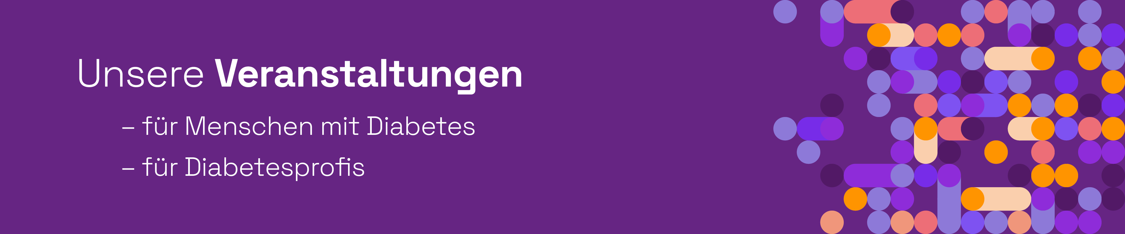 Unsere Veranstaltungen für Menschen mit Diabetes